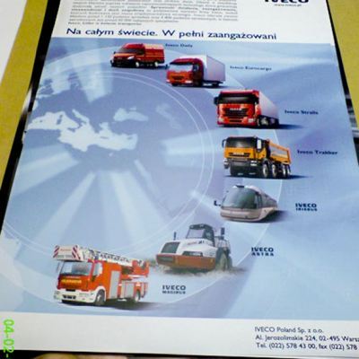 Plakat reklamowy wielkoformatowy IVECO